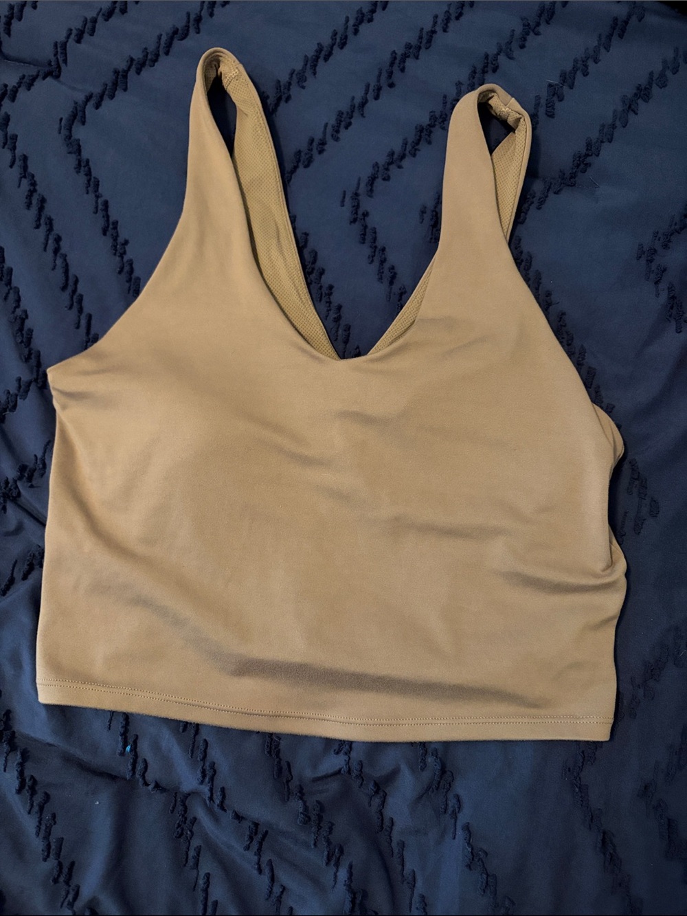 all in motion Tan V-Neck Crop Sports Bra
